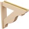 Ekena Millwork 5 1/2-in W x 26-in D x 26-in H Funston Slat Rough Cedar Woodgrain TimberThane Outlooker, Primed Tan OUTUR055X26X26FST24RCPR - alternate 5